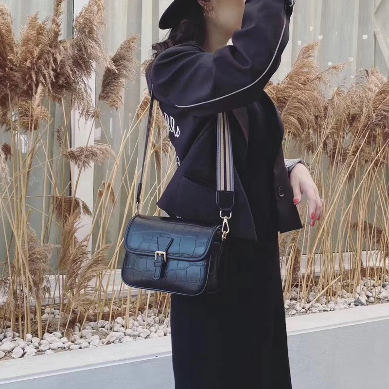 

Stone Pattern Retro PU Leather Crossbody Bags For Women 2020 Small Shoulder Messenger Bag Lady Phone Handbags and Purses