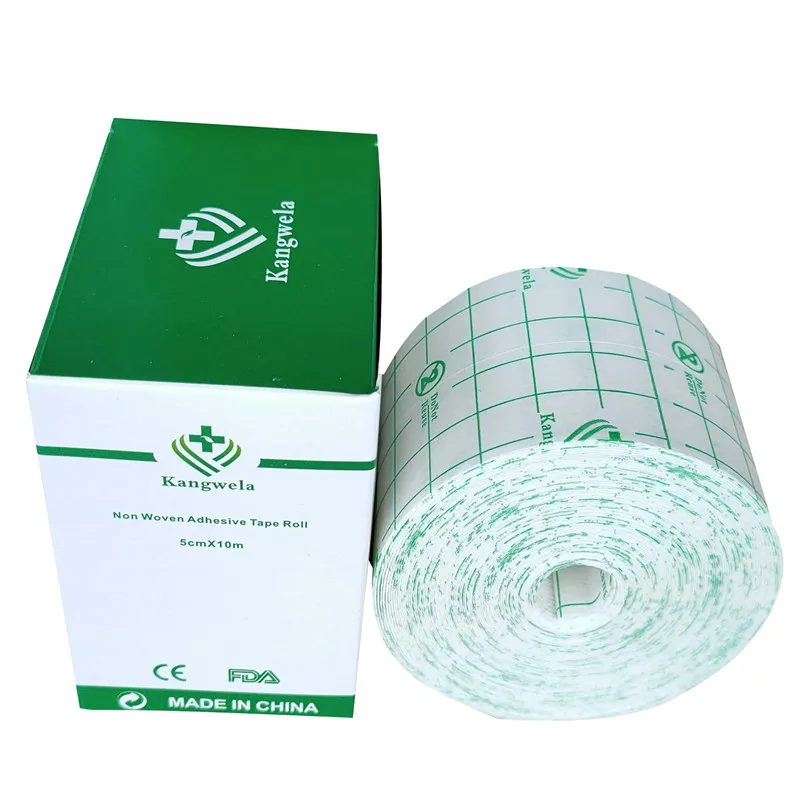 

Wound Dressing Medical Fixation Tape BandageHypoallergenic Nonwoven Adhesive 2Rolls