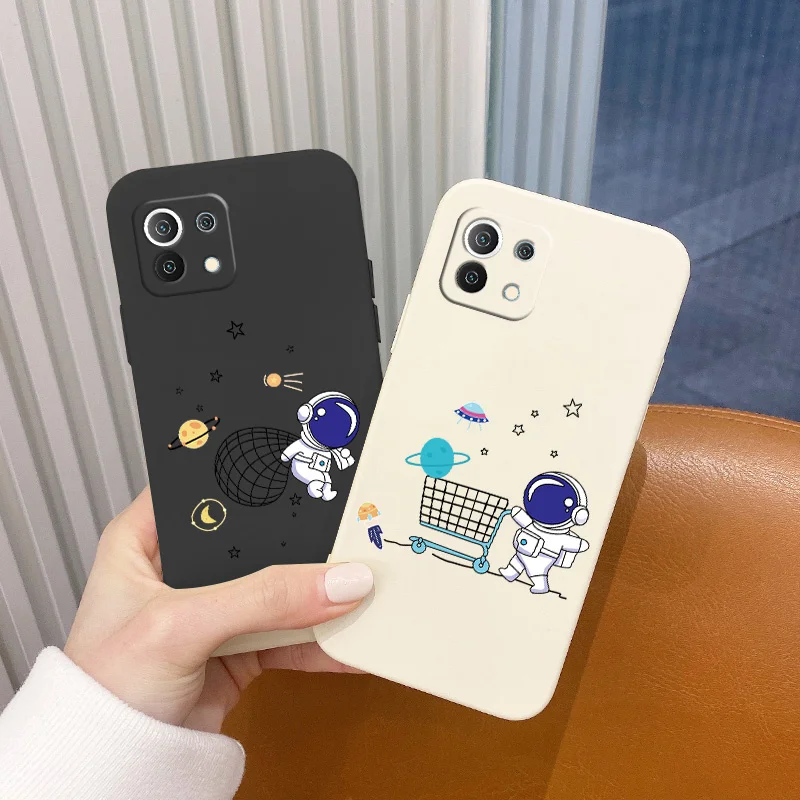 

Shopping Astronaut Case For Xiaomi Mi 11 lite Ultra 11i 10T 9T Pro Lite 10 10S 9 8 lite Pro Poco F2 X2 F3 Pro Phone Cover Case