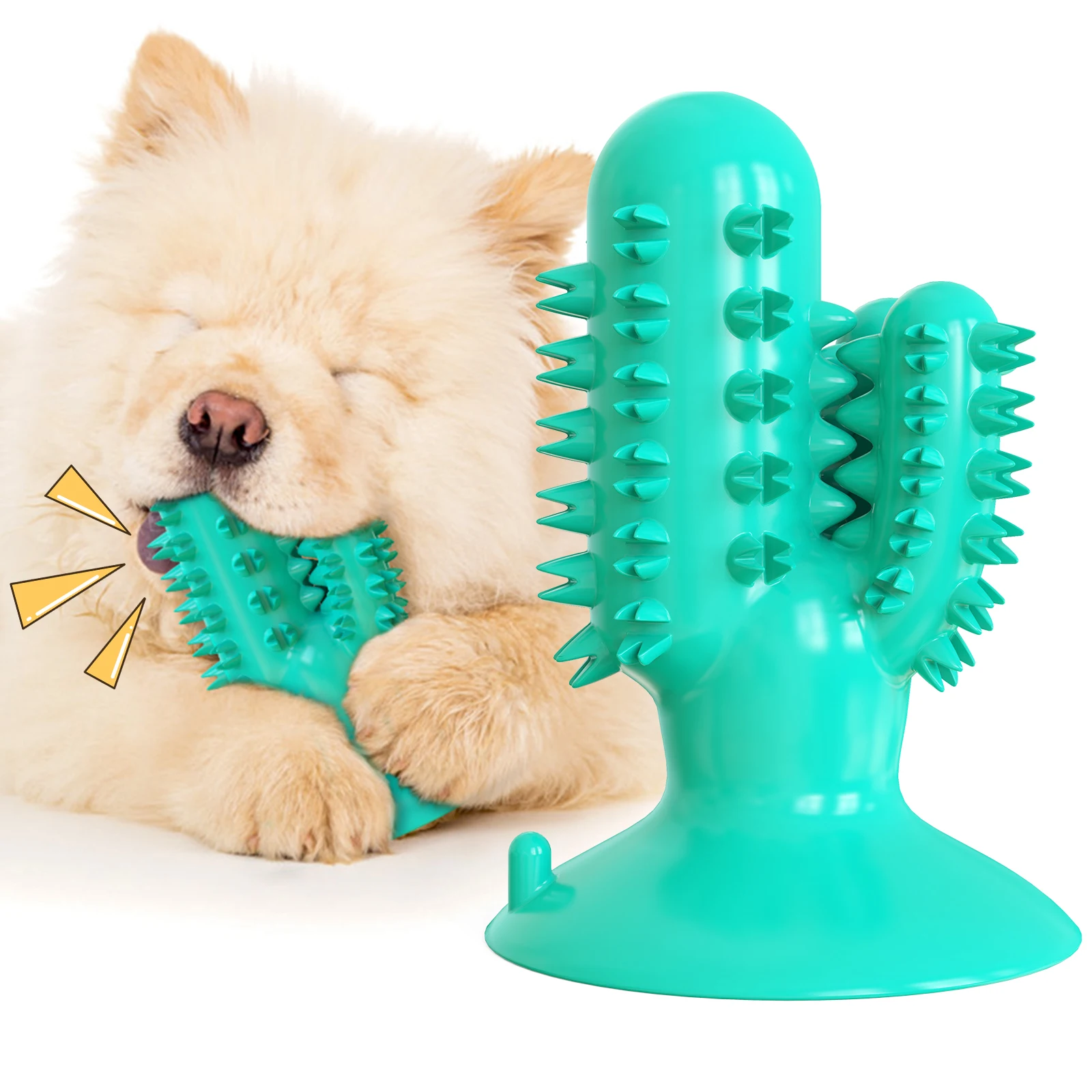 

Dog Toy Cactus Molar Stick Vocal Bite Resistant Dog Toothbrush Large, Medium and Small Dogs Relieve Boredom Pet Supplies