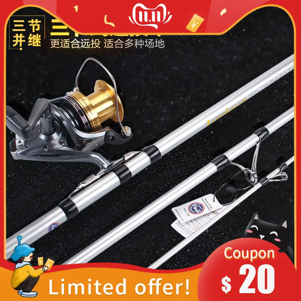 Lurekiller поступление второго поколения 4 2 м 3 секции Fuji Guide surfcasing Rod длинный Литой Surf