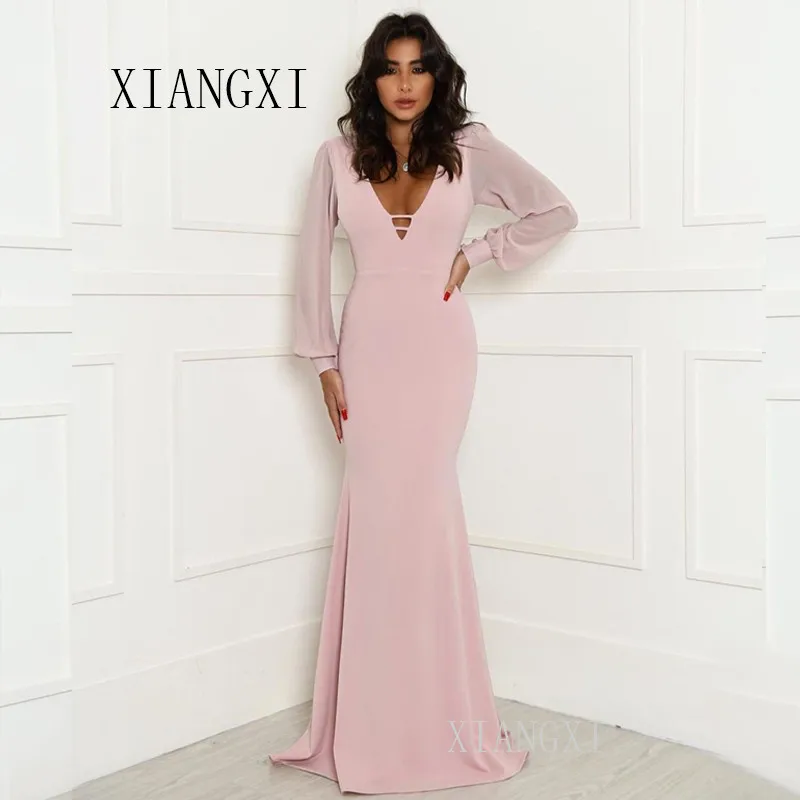 

Sexy Mermaid Evening Dresses Long Pink/Black/Blue Evening Dress Floor Length Formal Gowns Party Dress robe de soiree