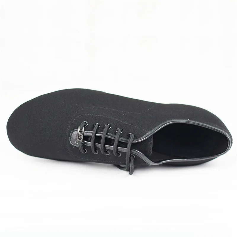 Туфли мужские для бальных танцев BD 317H парусиновая обувь узкая прямая подошва