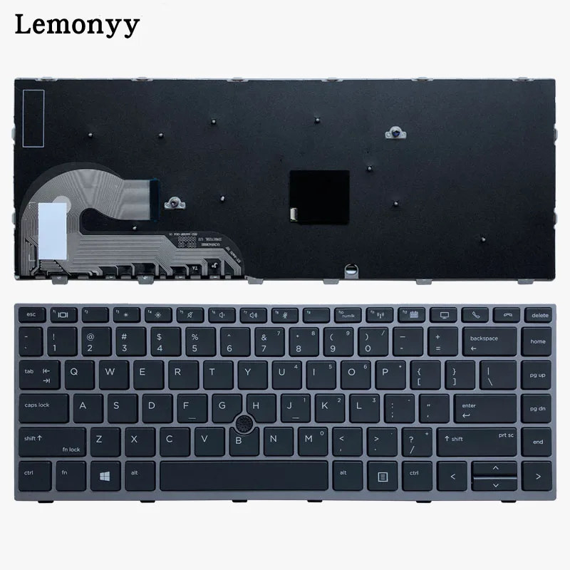 Новая клавиатура для ноутбука США hp EliteBook 840 G5 846 G5 745 G5 с мышкой точка L14378-001 L11307-001 - Цвет: without Backlit