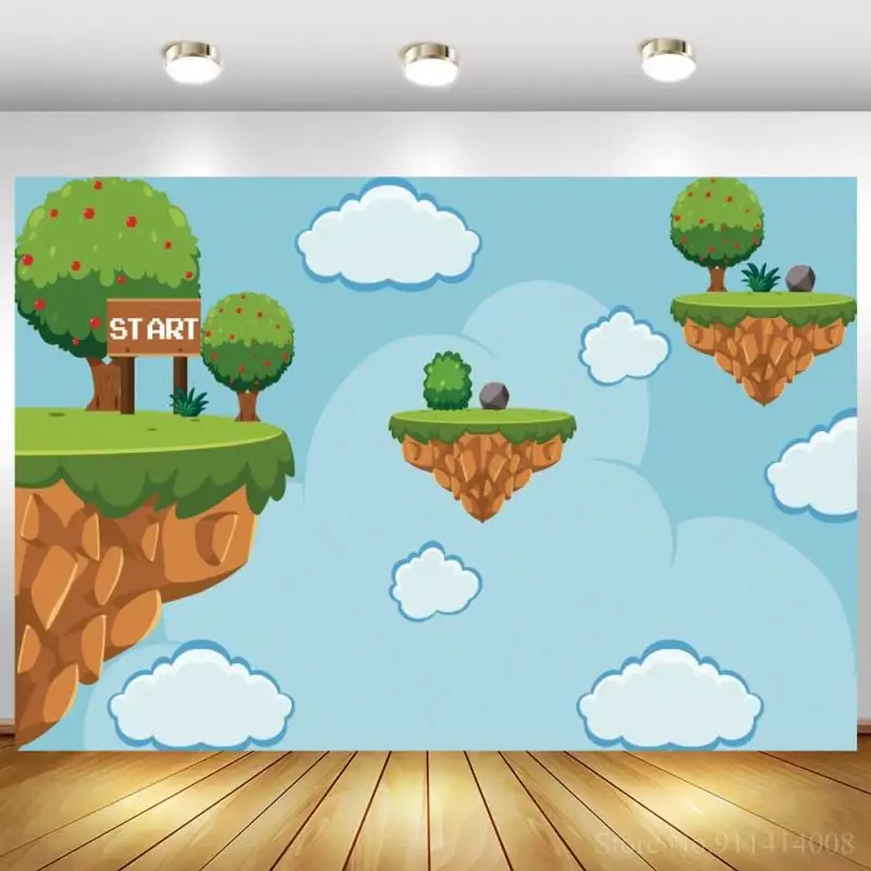 Голубое небо яблони игровую тематику вечерние фонов Декор плавающие