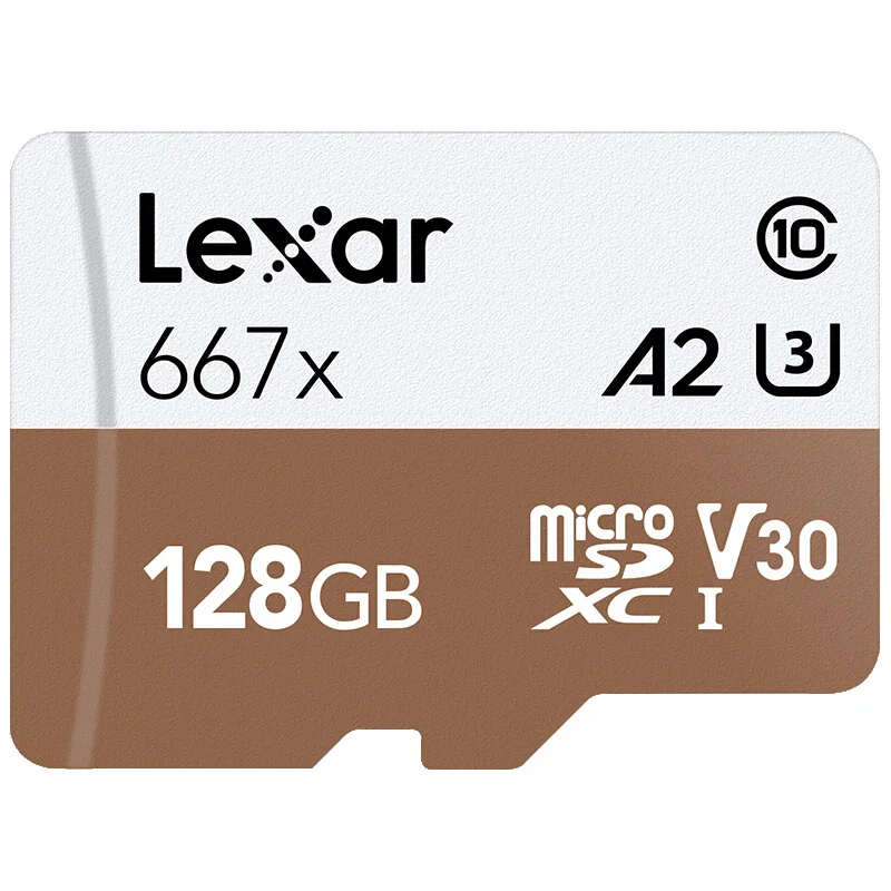 128 ГБ Lexar 667x Micro SD карта SDXC UHS-I 64 Гб 128 ГБ 256 ГБ A2 U3 V30 класс 10 карта для 1080p Full-HD 3D 4K видео - Емкость: 128 ГБ