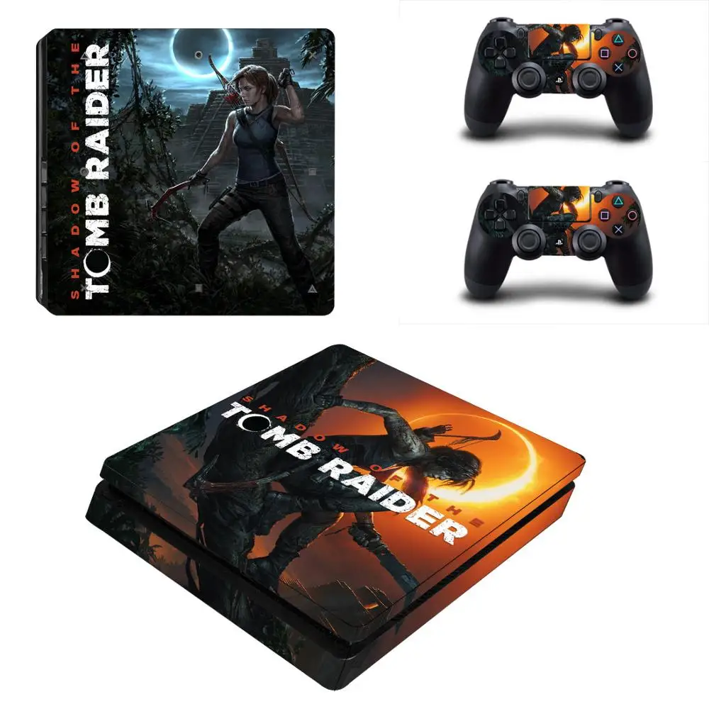 

Shadow of the Tomb Raider PS4 Slim Sticker Play station 4 Skin Sticker Decal For PlayStation 4 PS4 Slim Console& Controller Skin