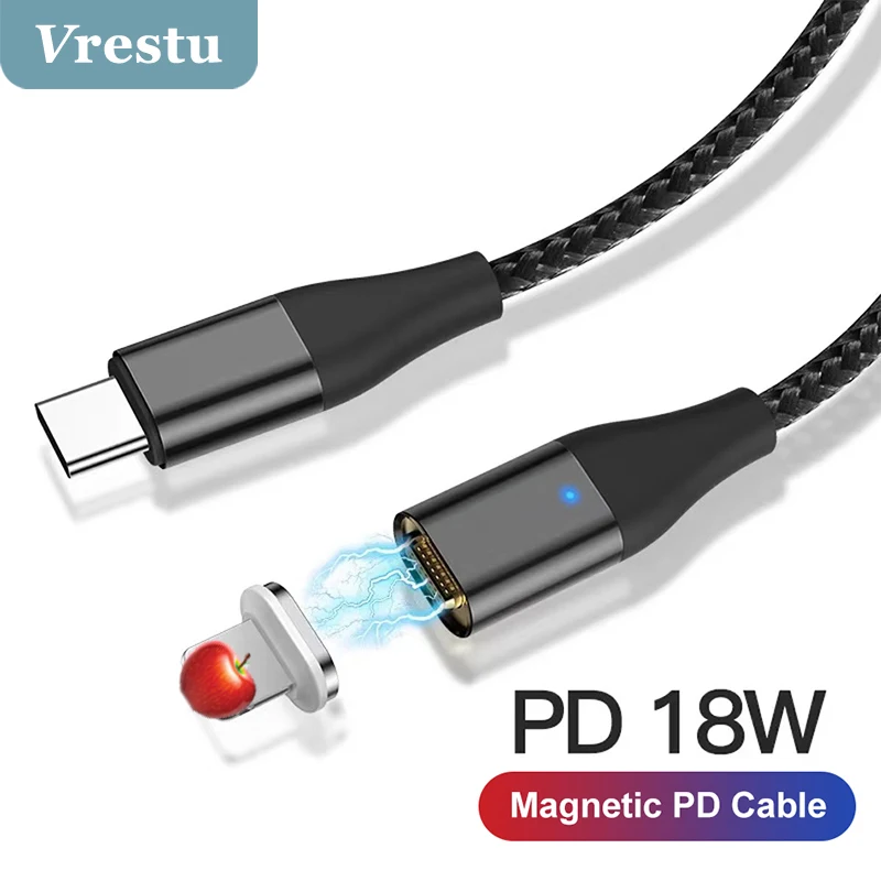 

Магнитный зарядный кабель с разъемом USB C и поддержкой быстрой зарядки, 3 А