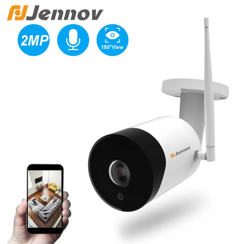 

Jennov 1080P безопасность Wifi 180 камера IP CCTV видеонаблюдение рыбий глаз HD ночное видение инфракрасная камера 2MP двухстороннее аудио Onvif