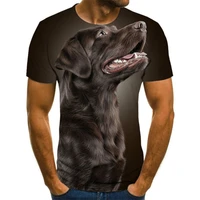 2021 new summer dog t shirt summer 3d casual t shirt mens oversized o neck t shirt