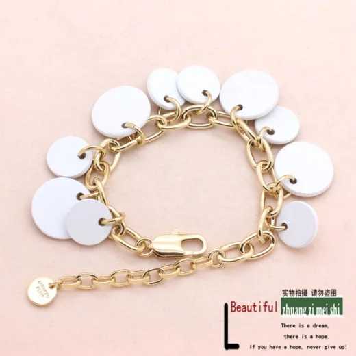 Лидер продаж, белый круглый браслет DYRBERG/KERN с кисточкой и карточкой, браслет в наличии