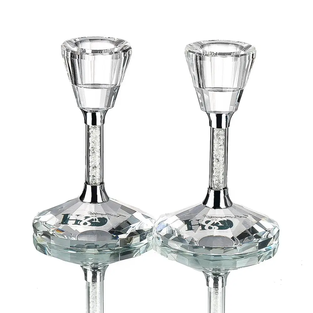 H &amp D специальный подарок элегантный хрустальный подсвечник упаковка из 2