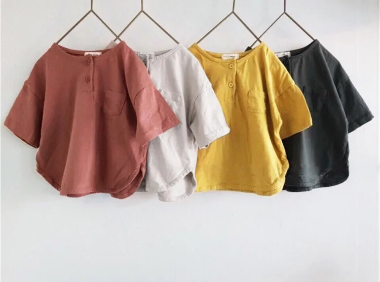 

Casual Kids T-shirt For Girl Boy Korean Style Short Sleeve Children Tops Spring Autumn Baby Girl Boy Shirt Fashion Clothes