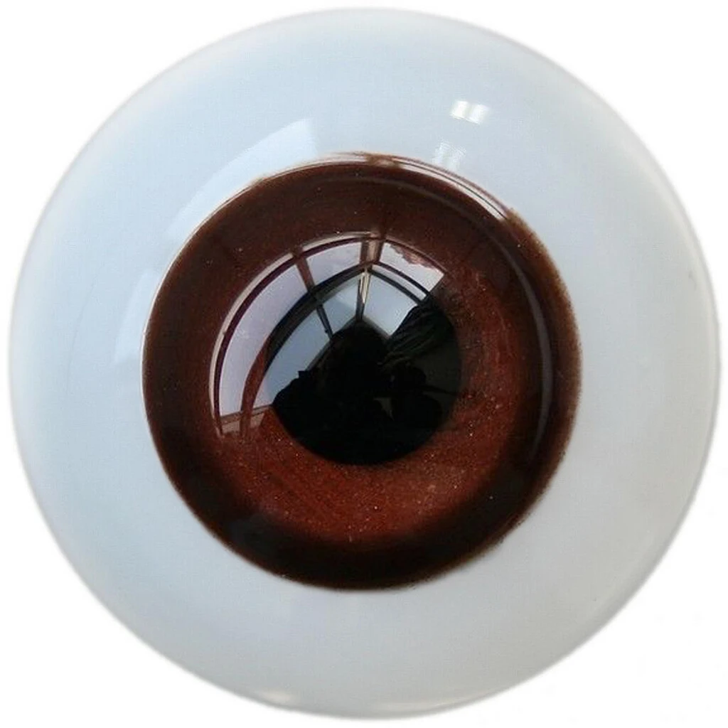 [wamami] 6mm 8mm 10mm 12mm 14mm 16mm 18mm 20mm 22mm 24mm Brown Eyes Glass Eyes Outfit For BJD Doll Dollfie