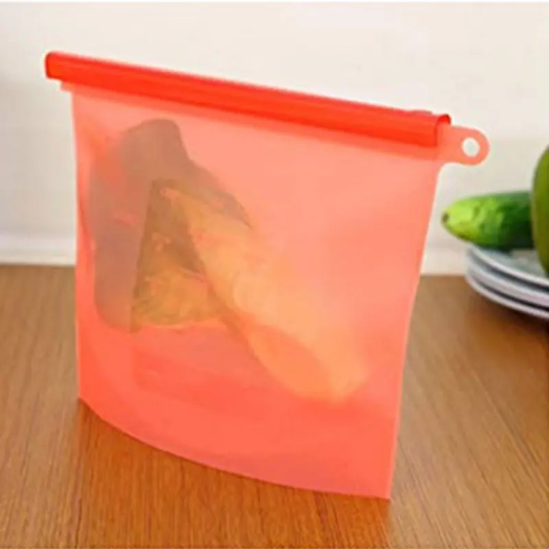 

Reusable Silicone Fresh-keeping Bags Vacuum Sealed Bags Food Bag Storage Bag Multifunction Storage supplies Useful Storage Bag
