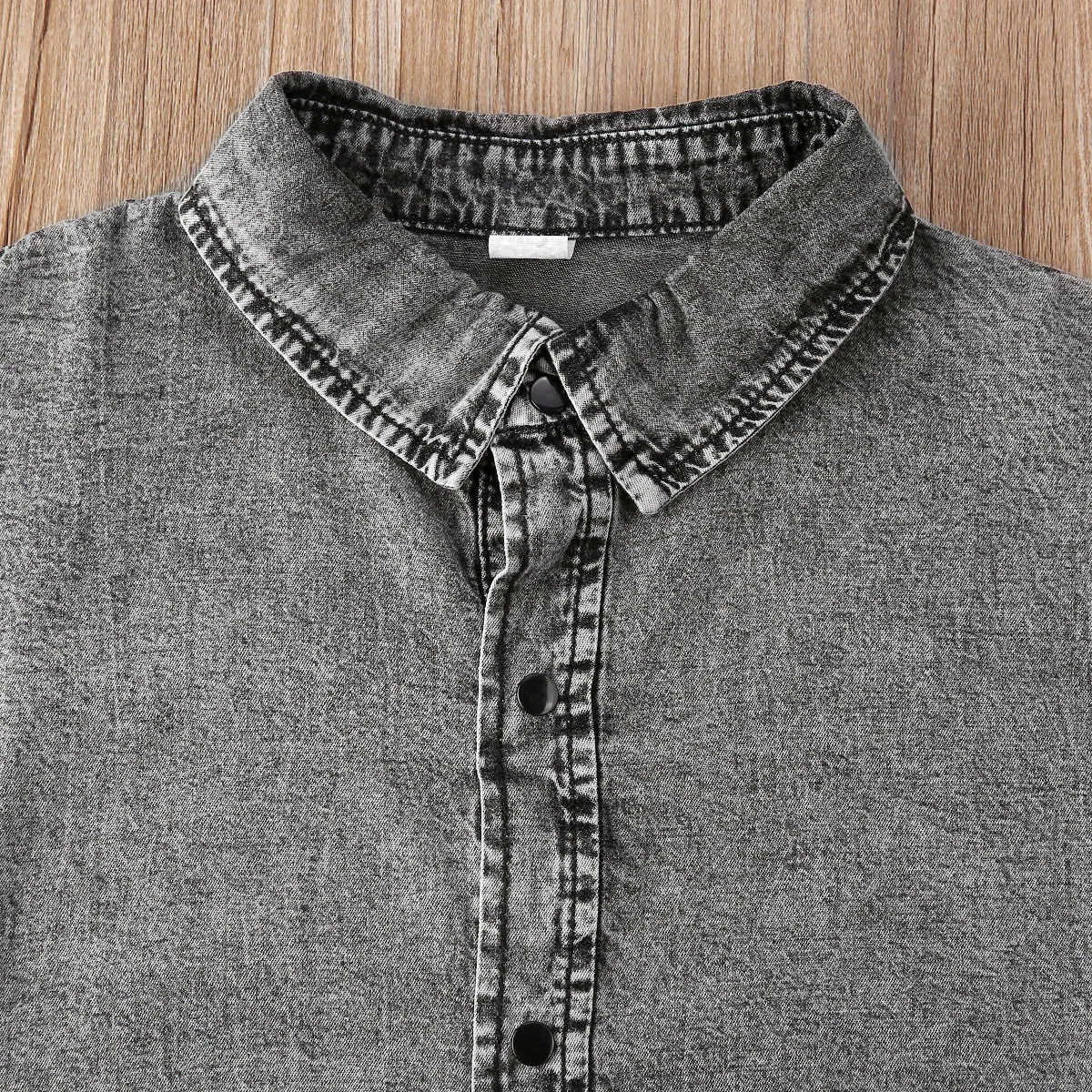 2020 г. Летняя одежда для малышей Комбинезоны милый длинный джинсовый комбинезон