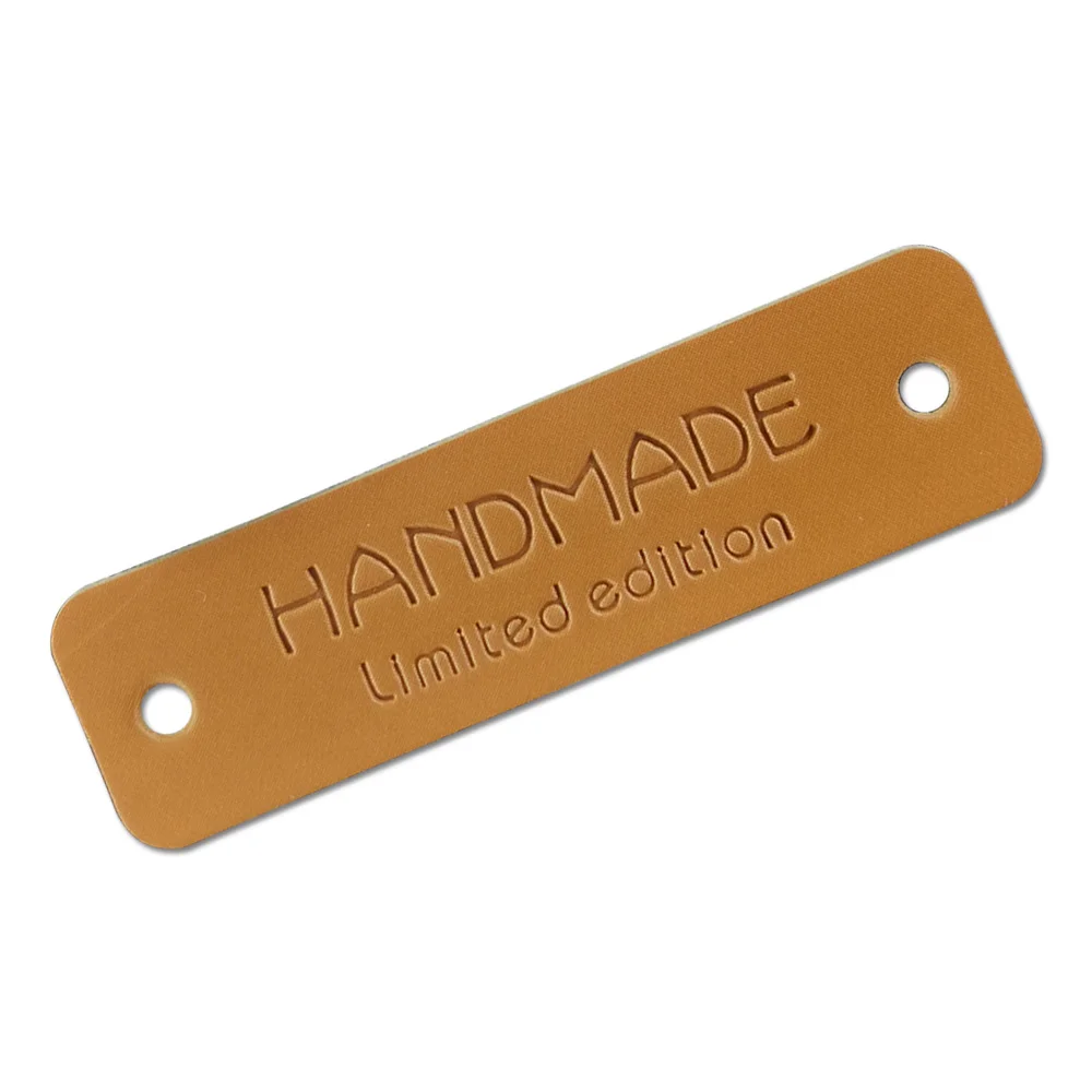 Ограниченная серия Diy кожаные этикетки для одежды ручной работы с логотипом