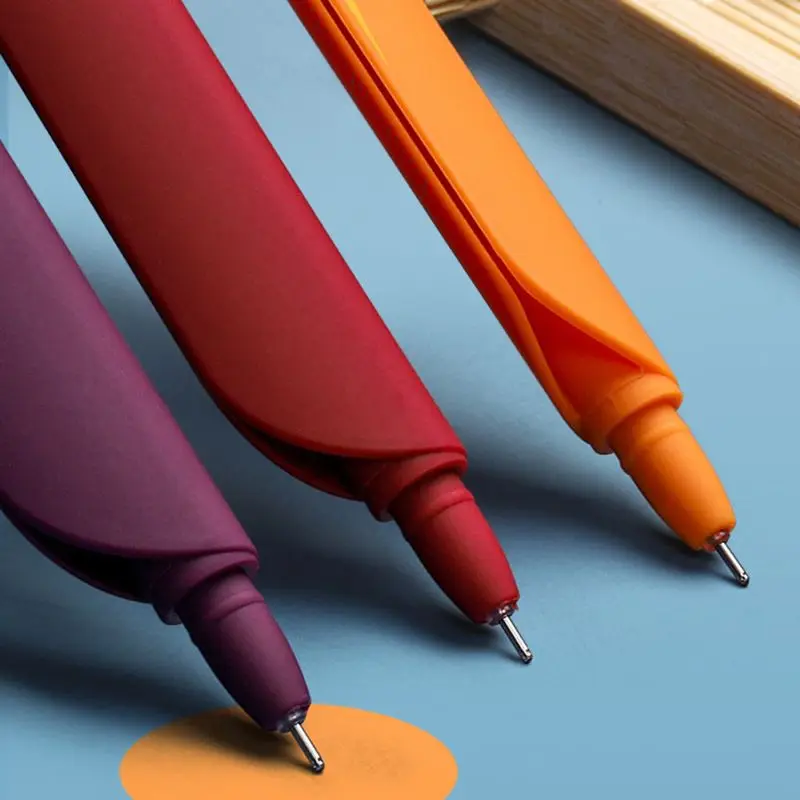 

5pcs 3 in 1 Multifunction Retro Color Gel Pen Creative Ruler Cartoon Bookmark