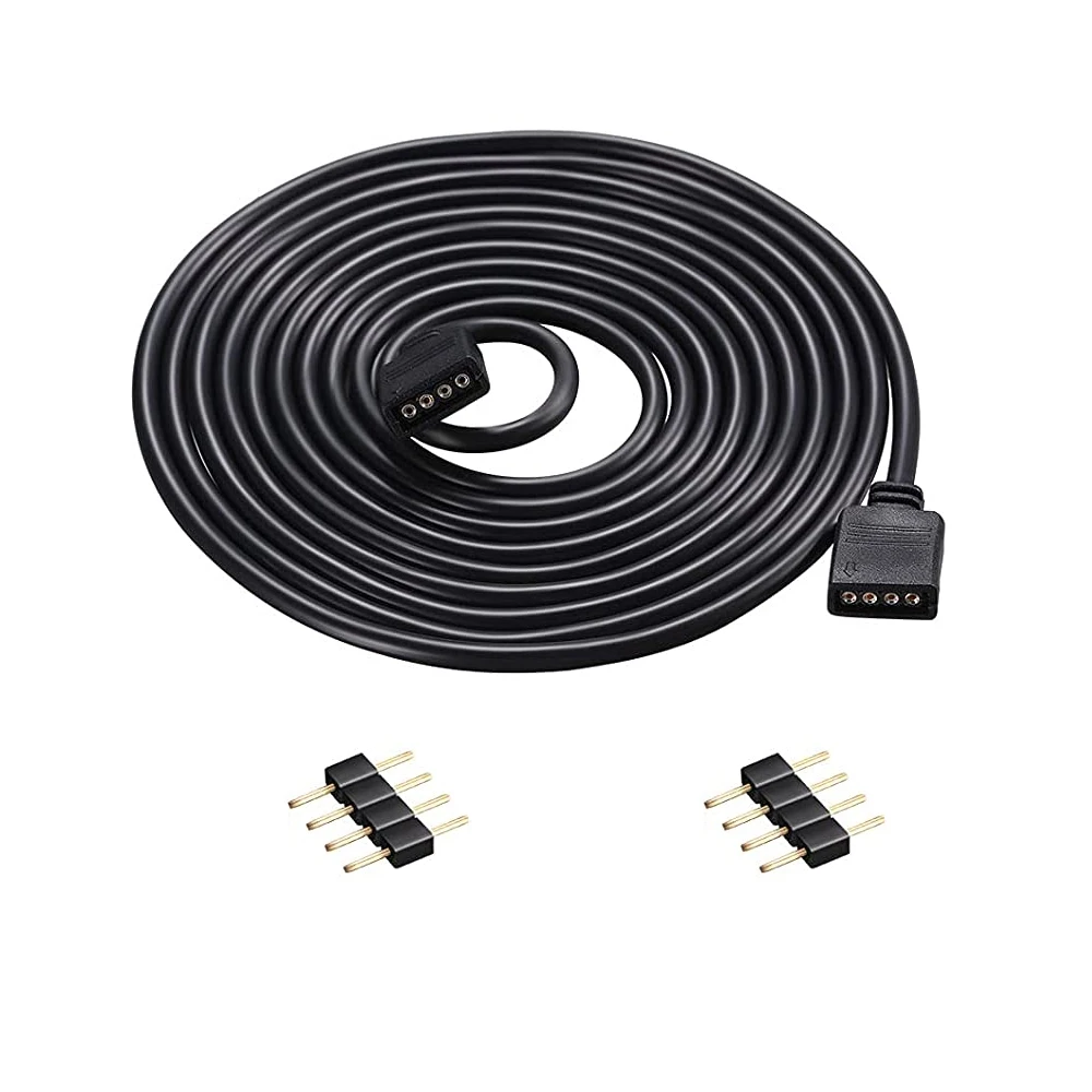 

RGB Extension Cable LED Strip Connector Extension Cable Cord Wire 4 Pin LED Connector for SMD 5050 3528 2835 RGB LED Light Strip