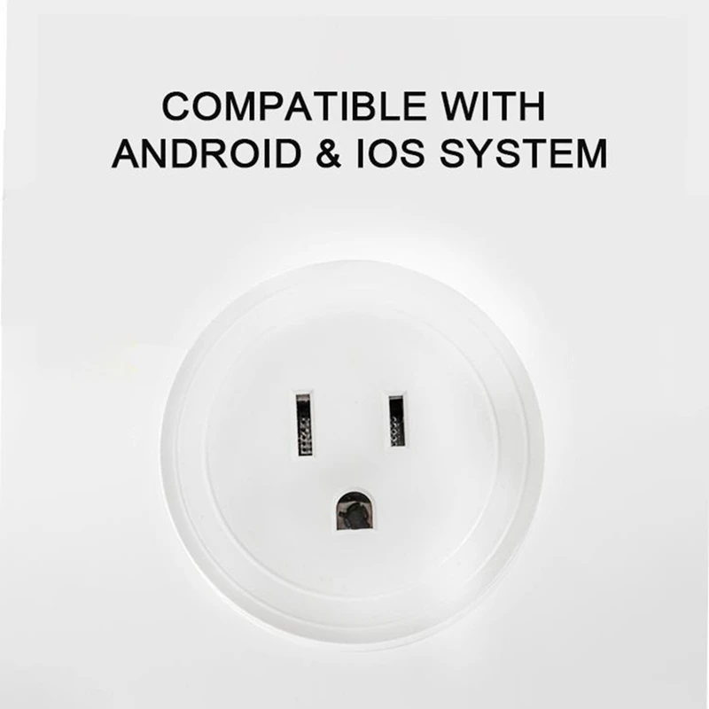

HFES 2Pcs 110V 15A WiFi Smart Home Sockets Tuya Smart Life APP Work Home Smart-Home Automation,US Plug
