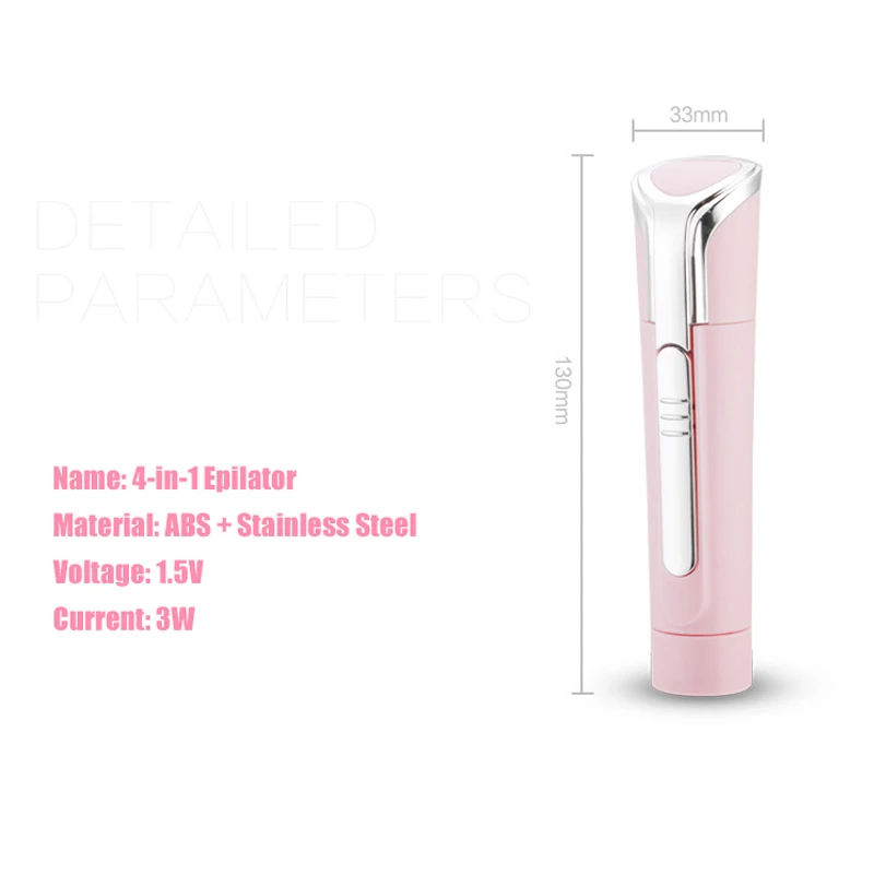 4 в 1 Женская бритва для удаления волос на лице и теле эпилятор Женский бритвенный