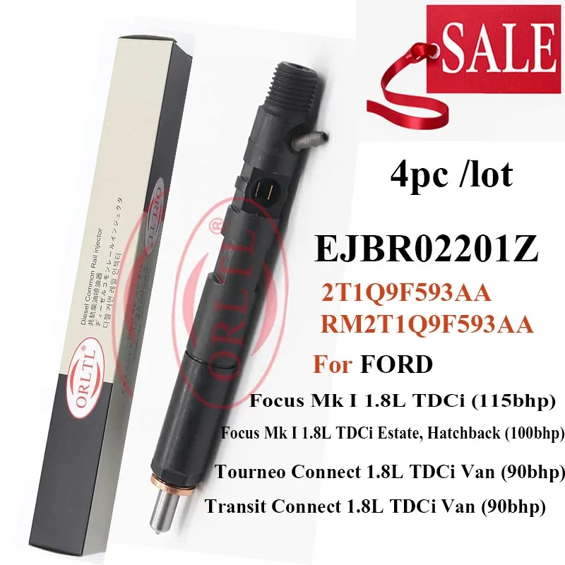 Инжектор дизельного топлива ORLTL E JBR0 220 1Z EJBR02201Z 2T1Q9F593AA RM2T1Q9F593AA для F0RD Euro 3 Focus Tourneo