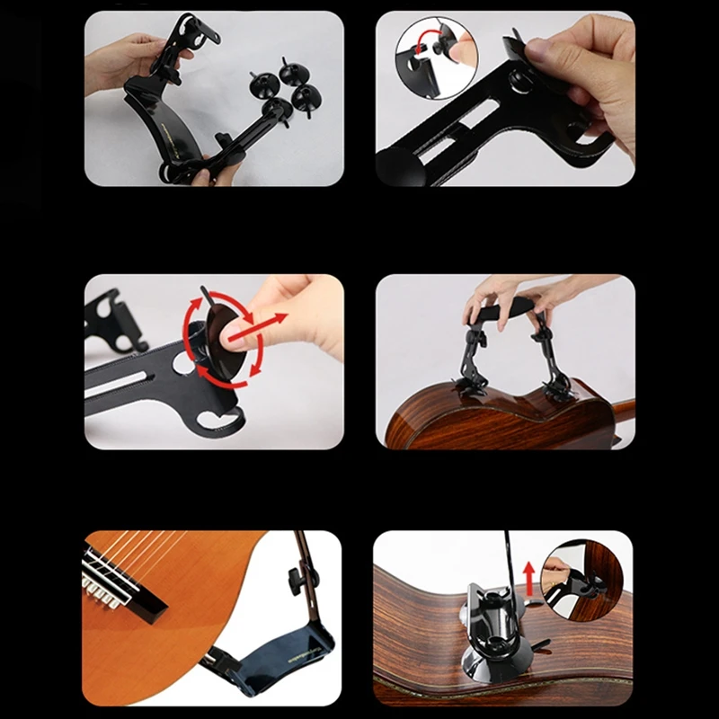 

Koyunbaba Classical Guitar Support Guitar Desktop Neck Rest Support Foot Stool for Folk Classical Guitars Accessory