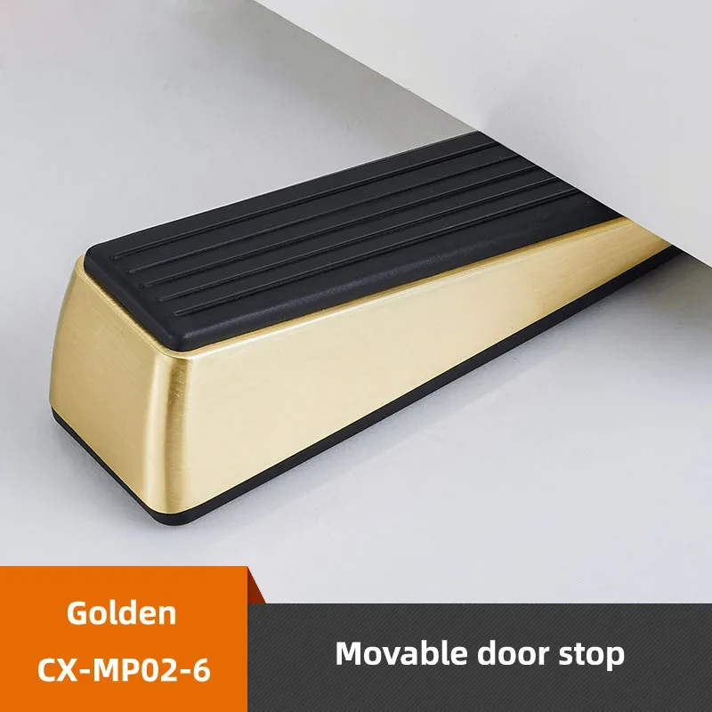 

1PC Zinc Alloy Door Stopper Door Stopper Buffer Wall Protection Silica Gel Doorknob Buffer Walls And Furniture Protective Pad