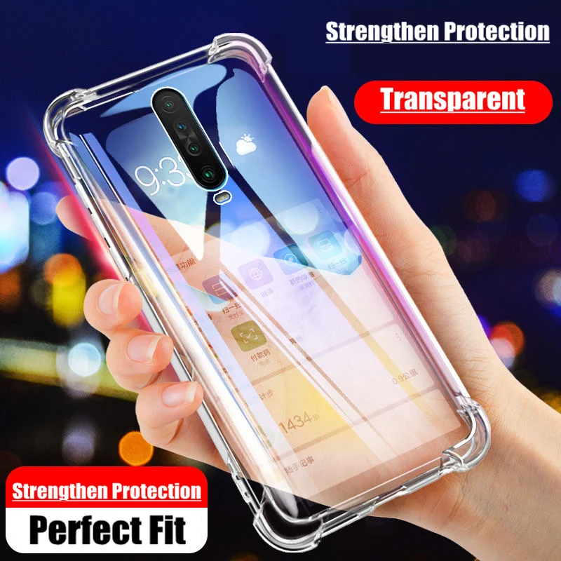 

Case For Xiaomi Redmi K30 Pro Luxury Transparent Shockproof Cover For Xiomi Redmi K20 PRO S2 GO Note 4 5 6 7 8 9 Pocophone F1