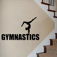 gymnastik m%c3%a4dchen yoga wand aufkleber wohnzimmer decor sport gym adesivo kunst sport poster tanz wand 3552