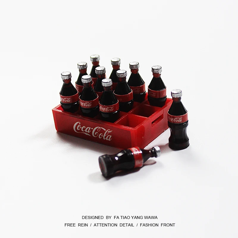 

Мини-Кокс Bottle 1 дюжина 12 шт. мини-Кокс напитки 1/12 Кукольный Миниатюрный Кукла для еды набор бутылок для напитков кухонные аксессуары