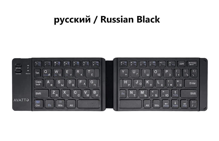 [AVATTO] портативная Bluetooth 3,0 Беспроводная складная клавиатура для IOS Android Windows iPhone iPad Tablet Phone