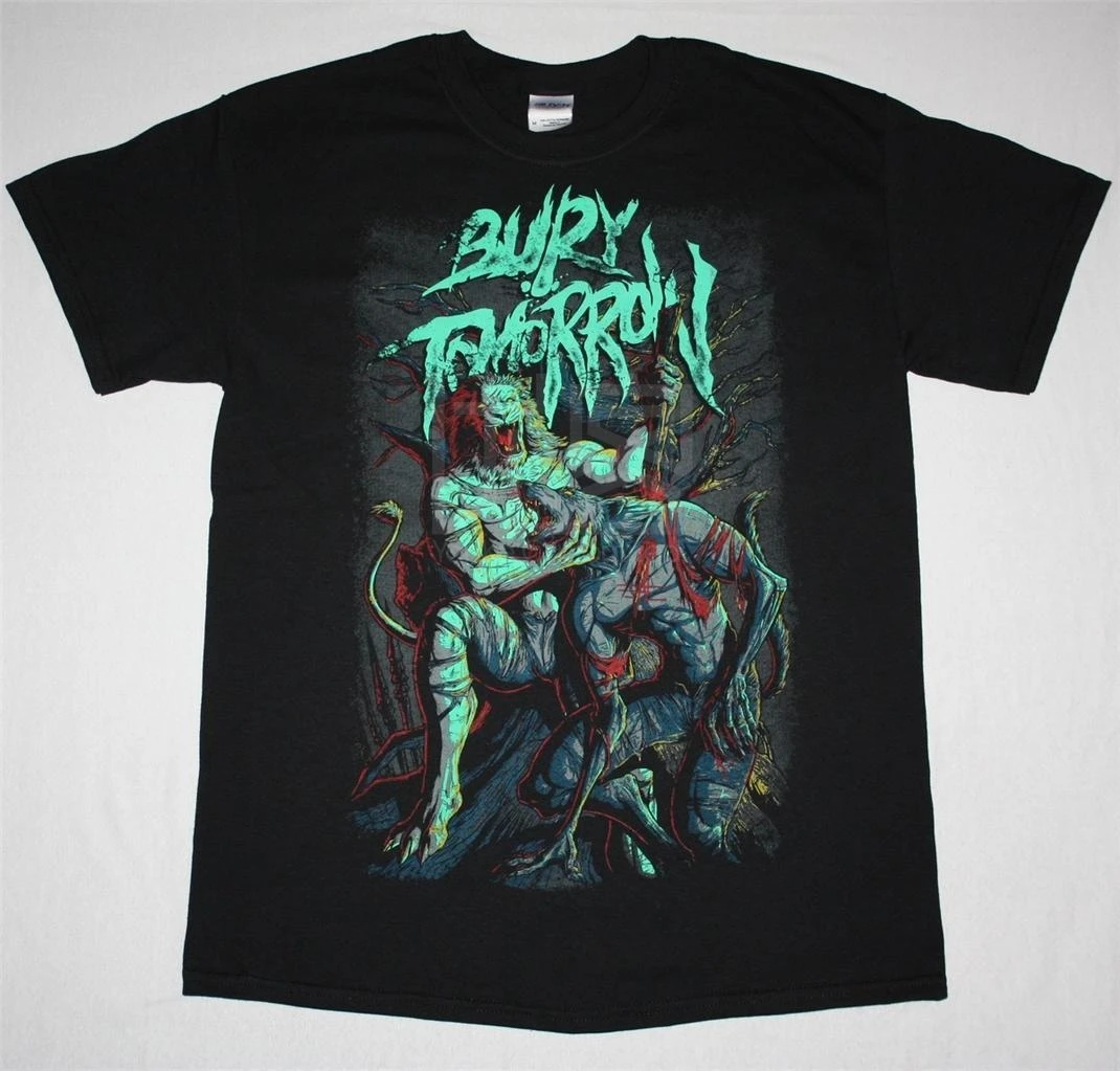 Gray TOMORROW WERELION METALCORE MISS MAY I WHILE SHE SLEEPS NEW BLACK T Shirt|Мужские футболки| |