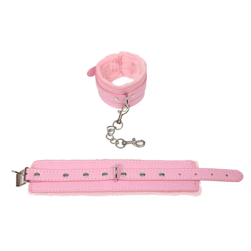 Сексуальный плюшевый 7 шт. Экологичные ПУ женские взрослые наручники повязка на