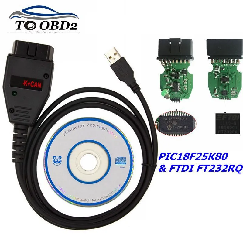 Профессиональный для VAG K + CAN Commander 1 4 с чипом FTDI FT232RQ PIC18F25K80 диагностический