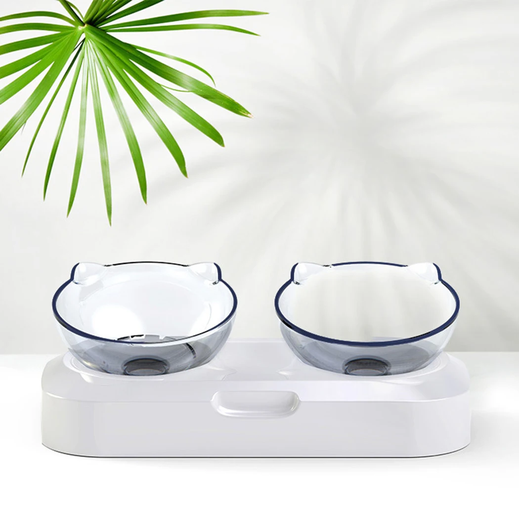 

Non-slip Double Cat Bowl Dog Bowl With Raised Stand Pet Supplies Cat Water Bowl For Cat Food Bowls For Dog Feeder Pet Products