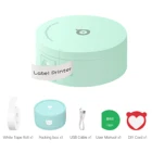 Мини-принтер PeriPage L1, карманный Bluetooth-принтер для этикеток, стикер без чернил, портативный термопринтер для этикеток, 1 рулон белой бумажной ленты