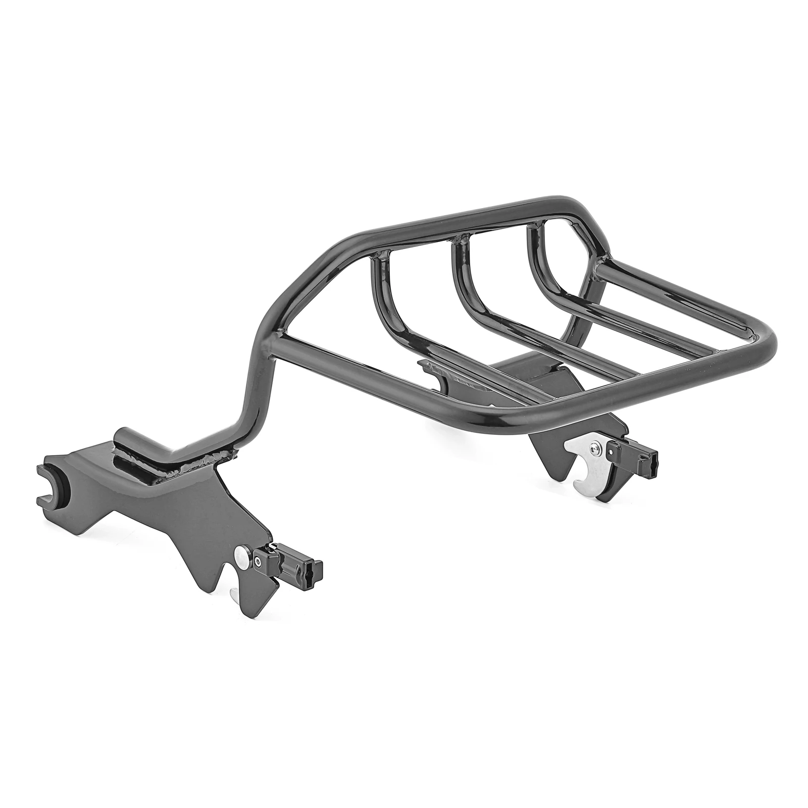 

For Harley Davidson 2018-2021 FXFB And FXFBS Model Gloss Black Chrome Steel Hold Fast Two-Up Luggage Rack Motorcycle Accessories