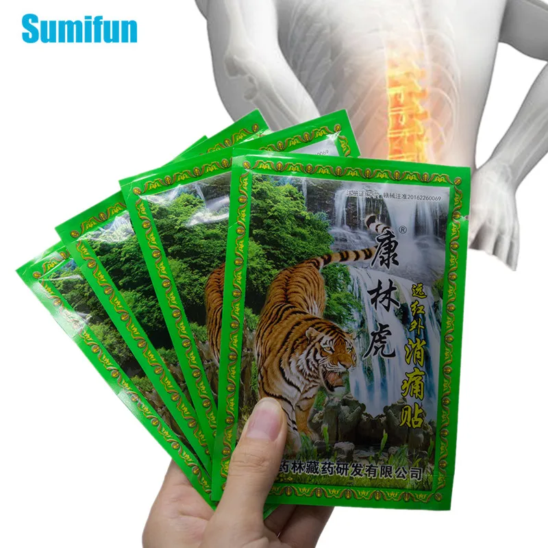 

8pcs Tiger Balm Arthritis Pain Patch Back Neck Muscle Sprain Medical Plaster Joints Painkiller Herbal Sticker Health Care C1489