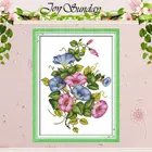 Хлопковая вышивка с цветами, 11CT 14CT