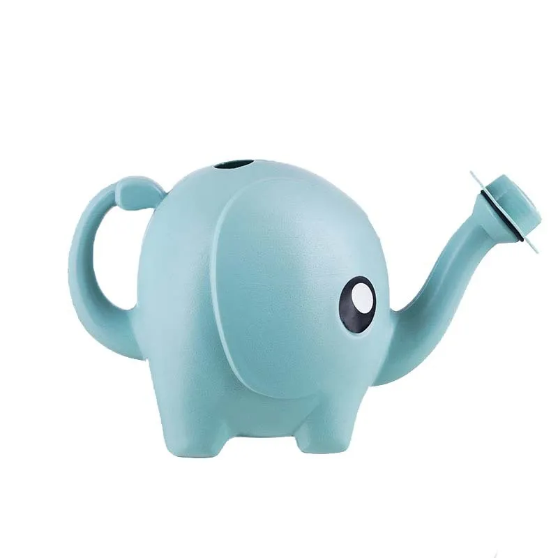 

Cute Cartoon Elephant Watering Can Home Patio Lawn Long Mouth Design Gardening Plastic Plant Outdoor Flower Water Can