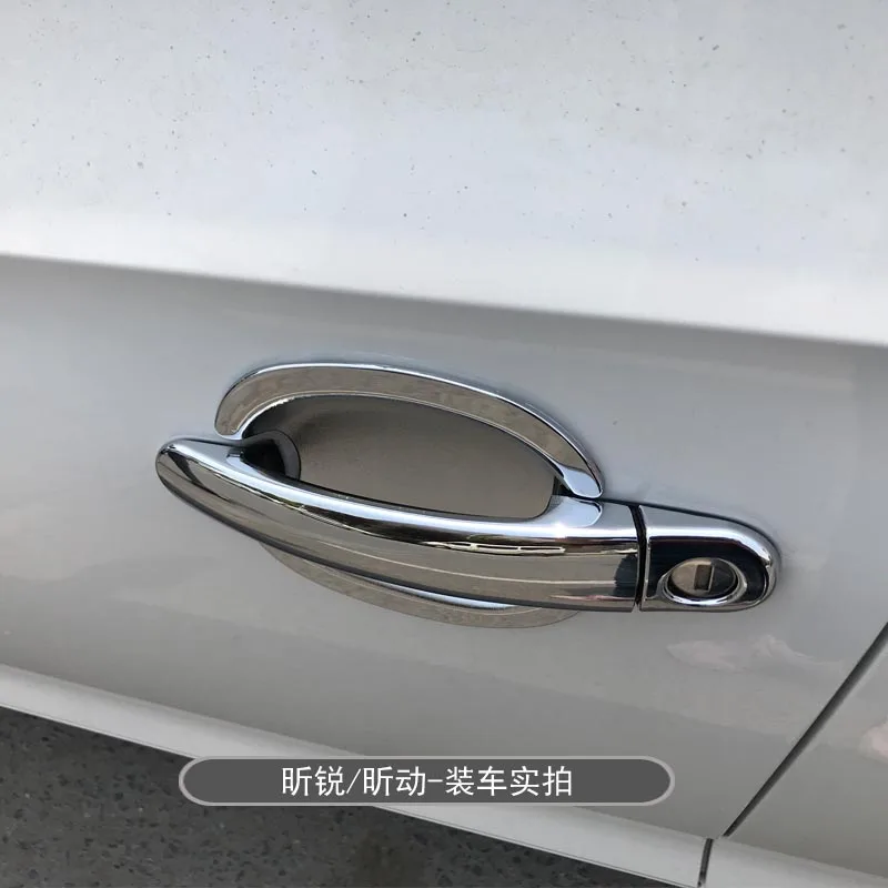 High-quality ABS Chrome Car Outer Door Handle Cover Bowl Protection Covers Sticker For Skoda Rapid 2013-2019 Styling | Автомобили и