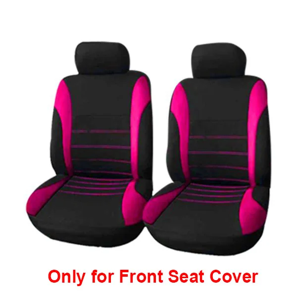 4pcs Rose red 4 шт./9 шт. универсальные автомобильные чехлы для сидений, аксессуары, чехлы для сидений для Лада Фольксваген, красные, синие, серые, желтые, зеленые, защита для автомобильных сидений - Название цвета: 4pcs Rose red