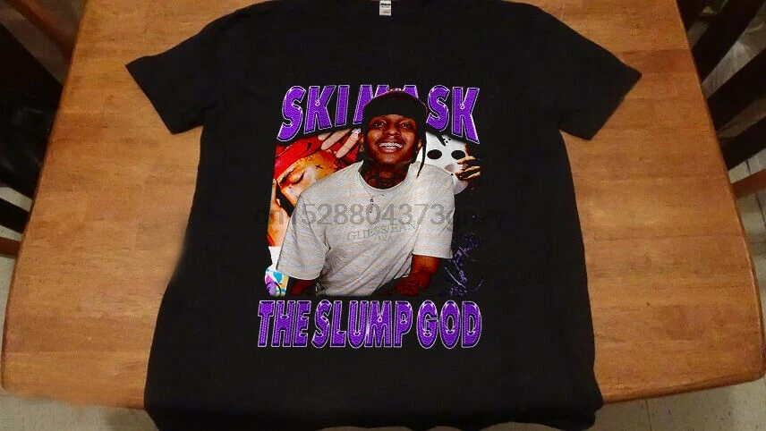 Новая редкая Лыжная маска THE SLUMP GOD хип хоп рэп футболка мужские футболки с коротким рукавом и круглым вырезом