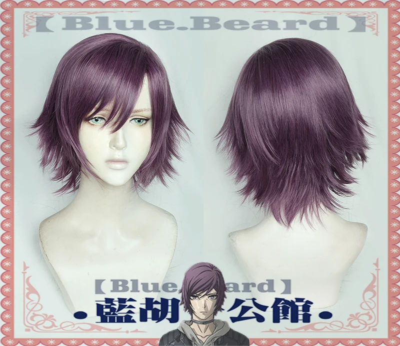 

Anime Akudama Drive Cosplay Heat Resistant Synthetic Short Hair Halloween Party Wig+ Wig Cap