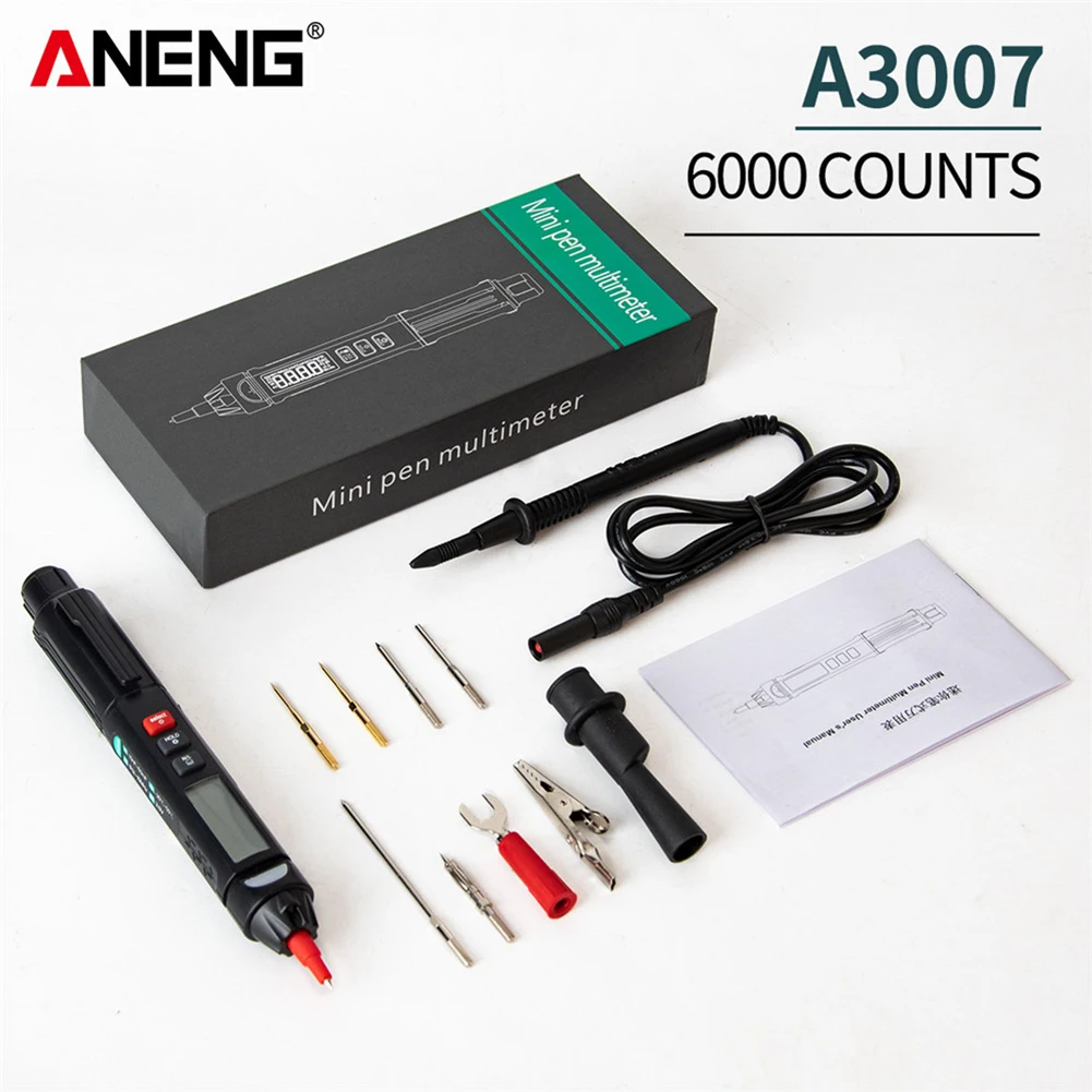 

A3007 LCD Digital Multimeter Pen Type Intelligent 6000 Counts Non Contact AC/DC Voltage Resistance Diode Handheld Tester Tools