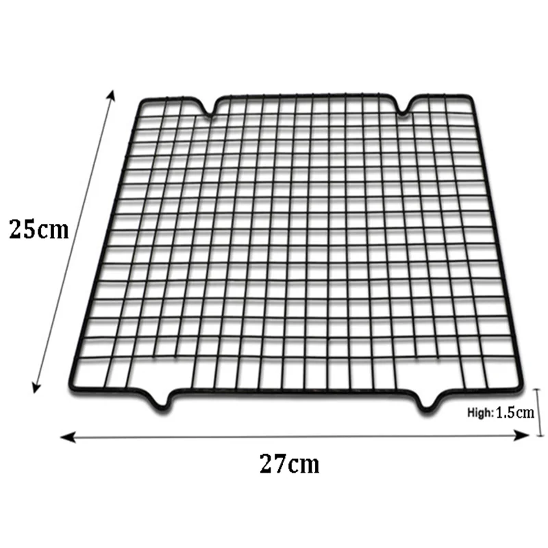 

Stainless Steel 3 Lays Wire Grid Cooling Tray Cake Food Rack Oven Kitchen Baking Pizza Bread BBQ Cookie Biscuit Holder Shelf
