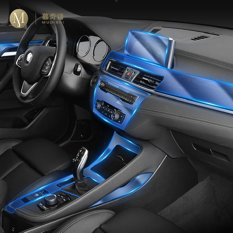 

For BMW F39 F48 X1 X2 2016-2020car Interior Center console Invisible car suit TPU protective film Anti-scratch Accessories Refit