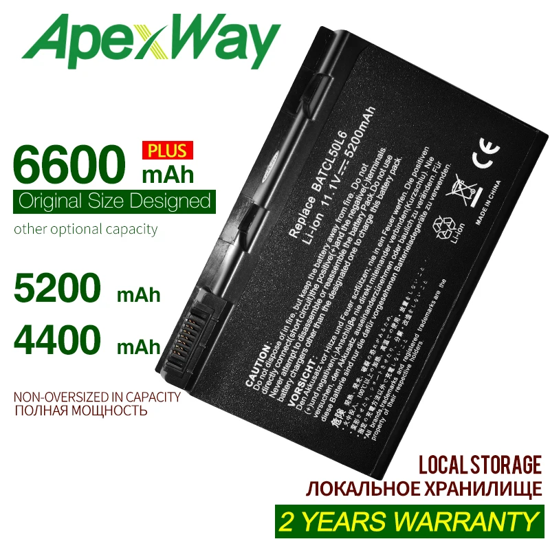Черный аккумулятор ApexWay для ноутбука Acer 11 1 В 4400 мА/ч BATBL50L6 BATBL50L4 BATCL50L6 путешествий