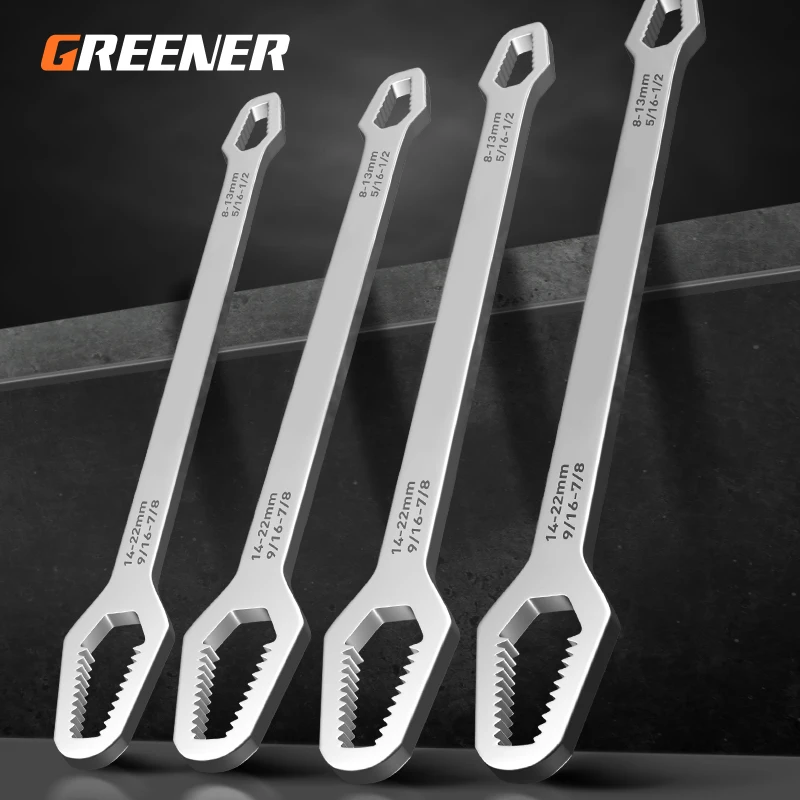 Multifunctional Torx Narrow Wrench Multi-purpose Double-headed Glasses  Wrench Universal Self-tightening Wrench Tool Set